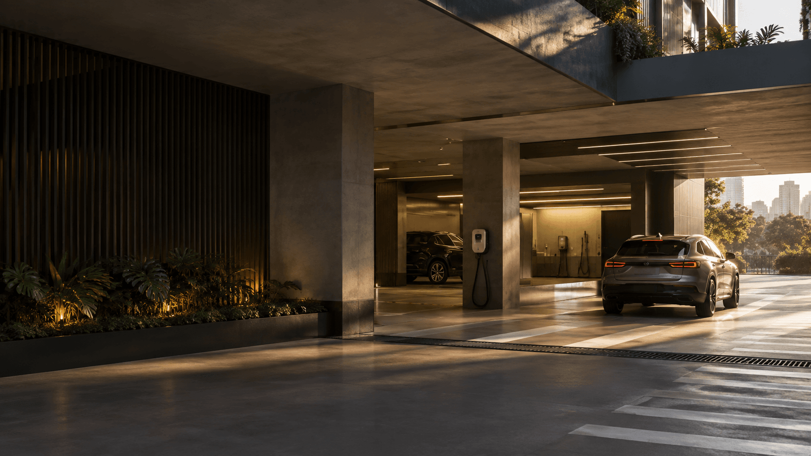 Estrutura de estacionamento operada pela One Park